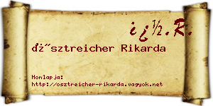 Ösztreicher Rikarda névjegykártya